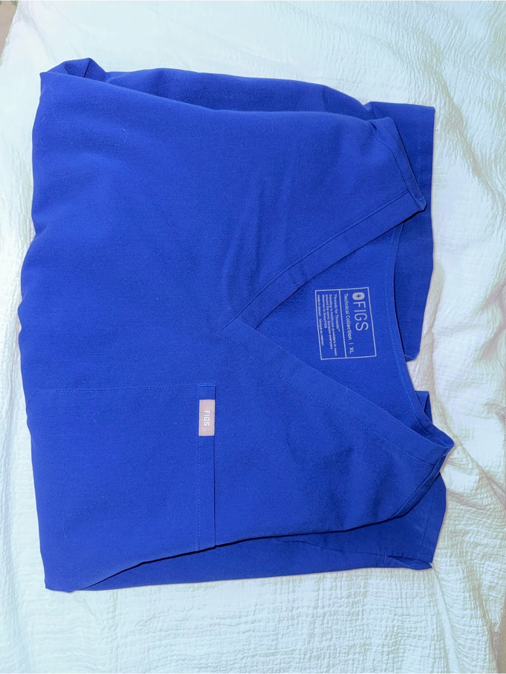 Figs Caterina Electric Blue scrub top